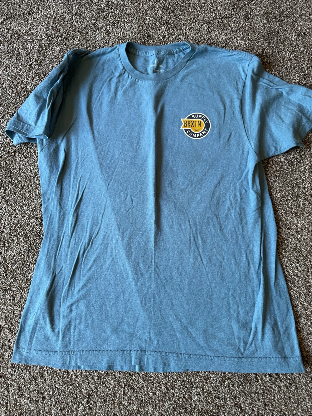 Brixton Light Blue Short Sleeve Logo Tee